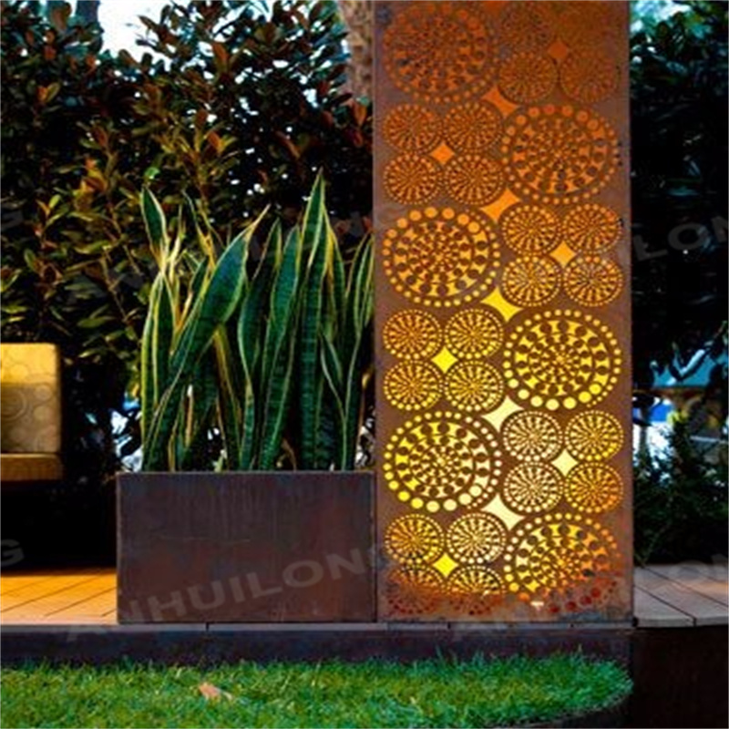 Corten steel table lighting